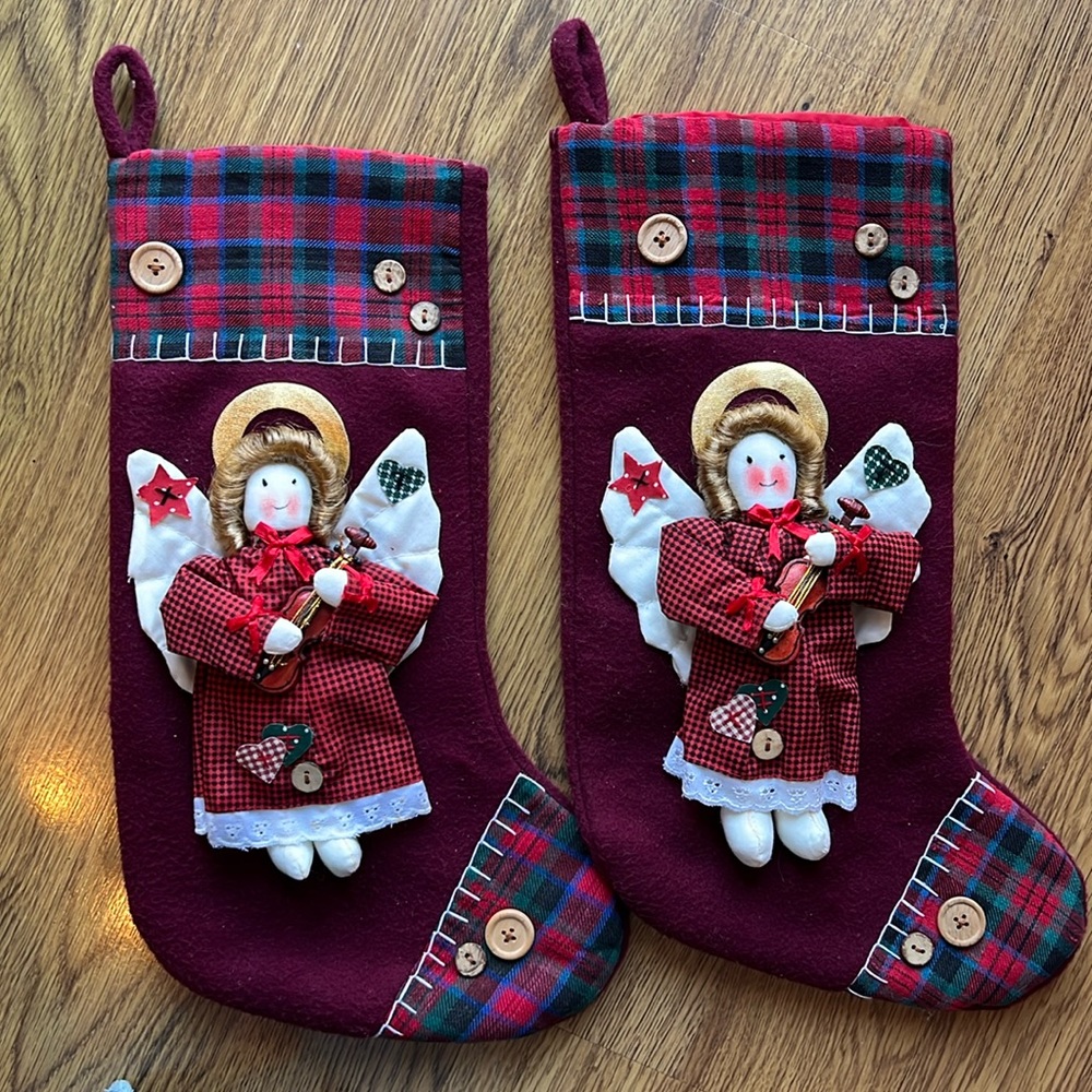 Christmas Angel Stockings.